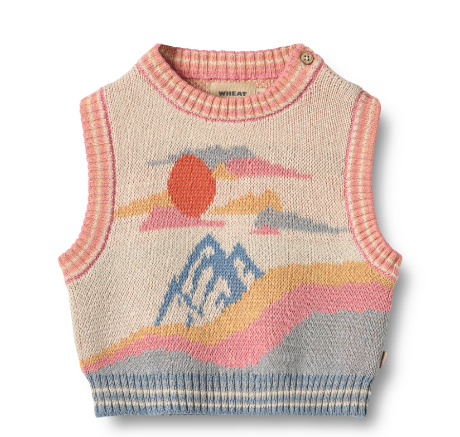 Wheat - Jaquard Vest Maria multi