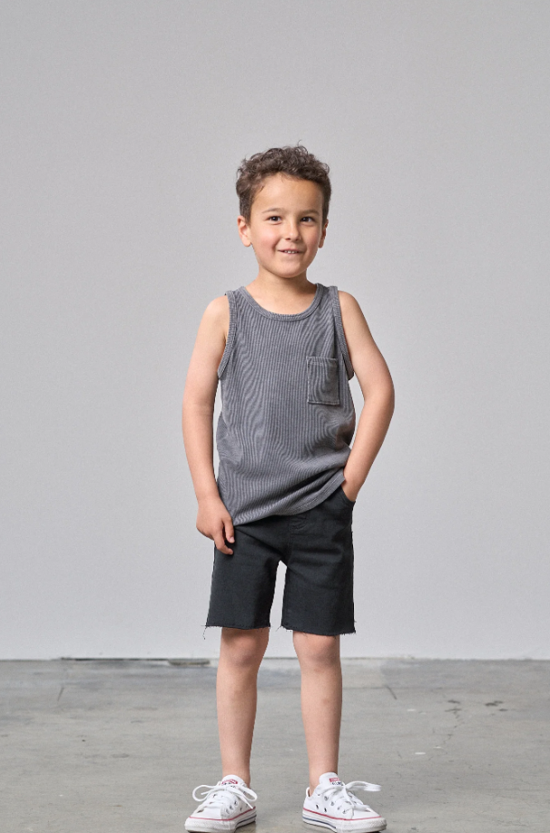 Boys Denim Short - Black Wash|142074