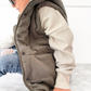 Little Bipsy - Hooded Puffer Vest - Army Green|113220