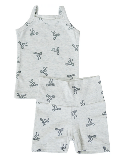 Mebie Baby - Bow Tank + Biker Short Set|185373