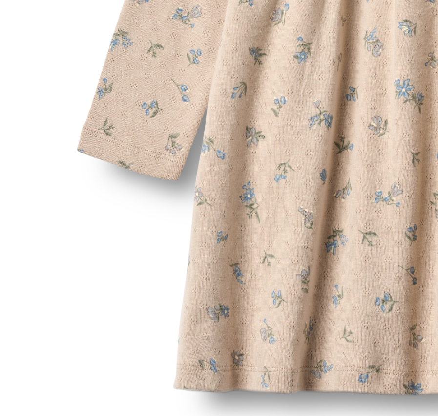 Wheat - Jersey Dress Emmy Warm Sand Flowers|164335