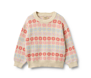 Wheat - Jacquard Pullover Harlow Sandshell Flowers|191197