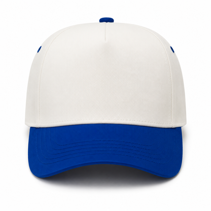Two Tone Cap - Royal Blue/Beige