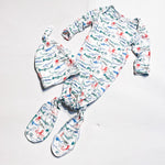 Tickety Boo Knotted Gown & Hat 3-6M|180299