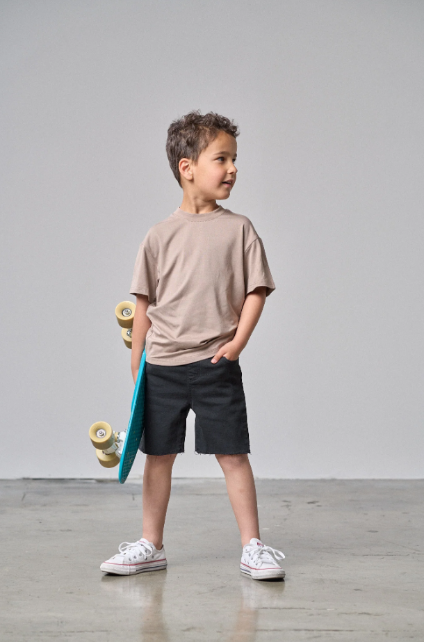 Oversized Bamboo Tee - Mushroom|142090