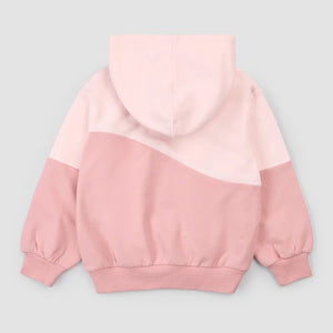 Miles The Label - Pink Two Toned Hooded Sweatshirt|182456