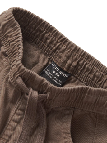 Cotton Twill Cargo Jogger - Mushroom|164274