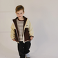 Roobear - Colourblock Fleece-lined Jacket True Cream + Brown|174798