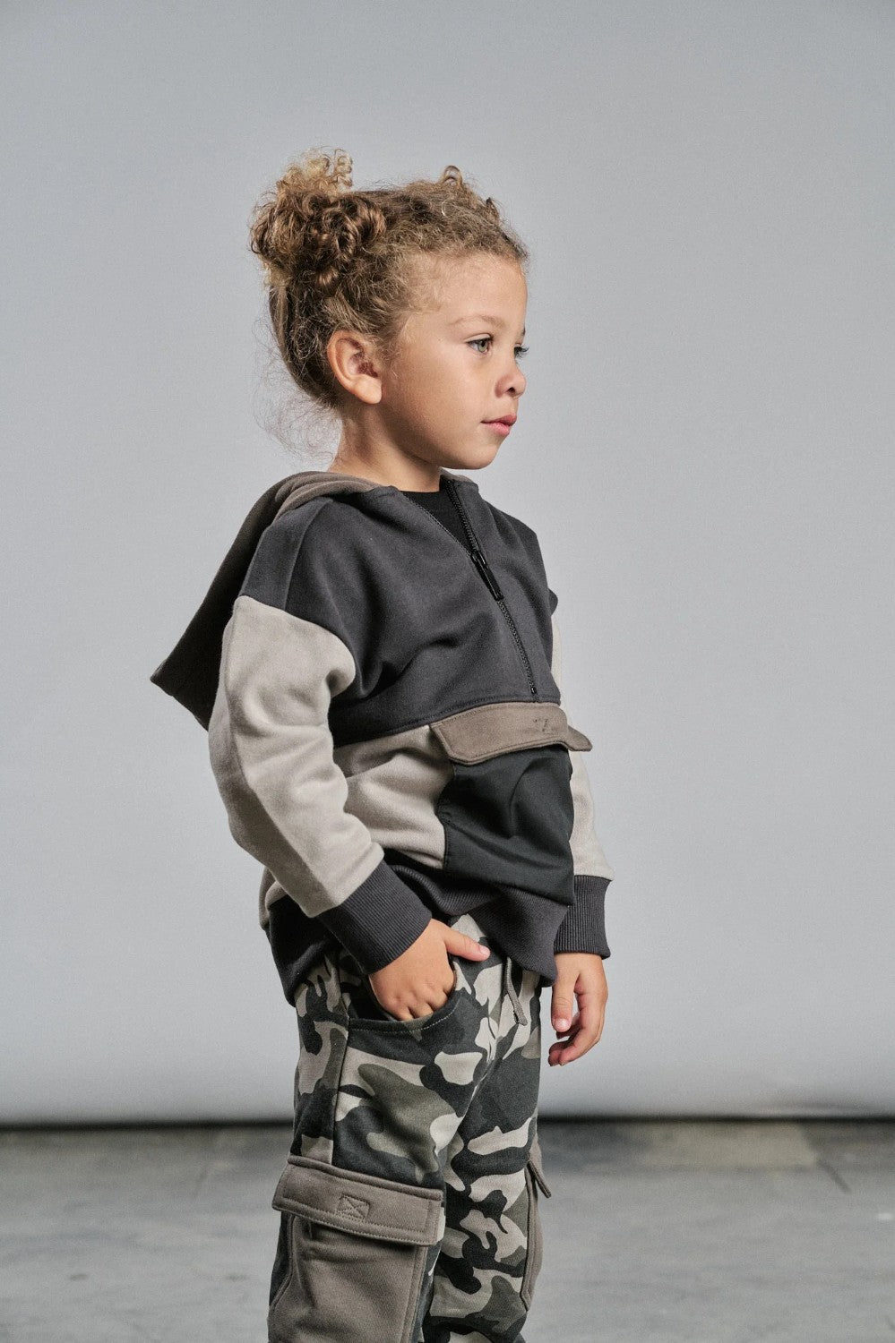 Little Bipsy - Block Pocket Hoodie|114367