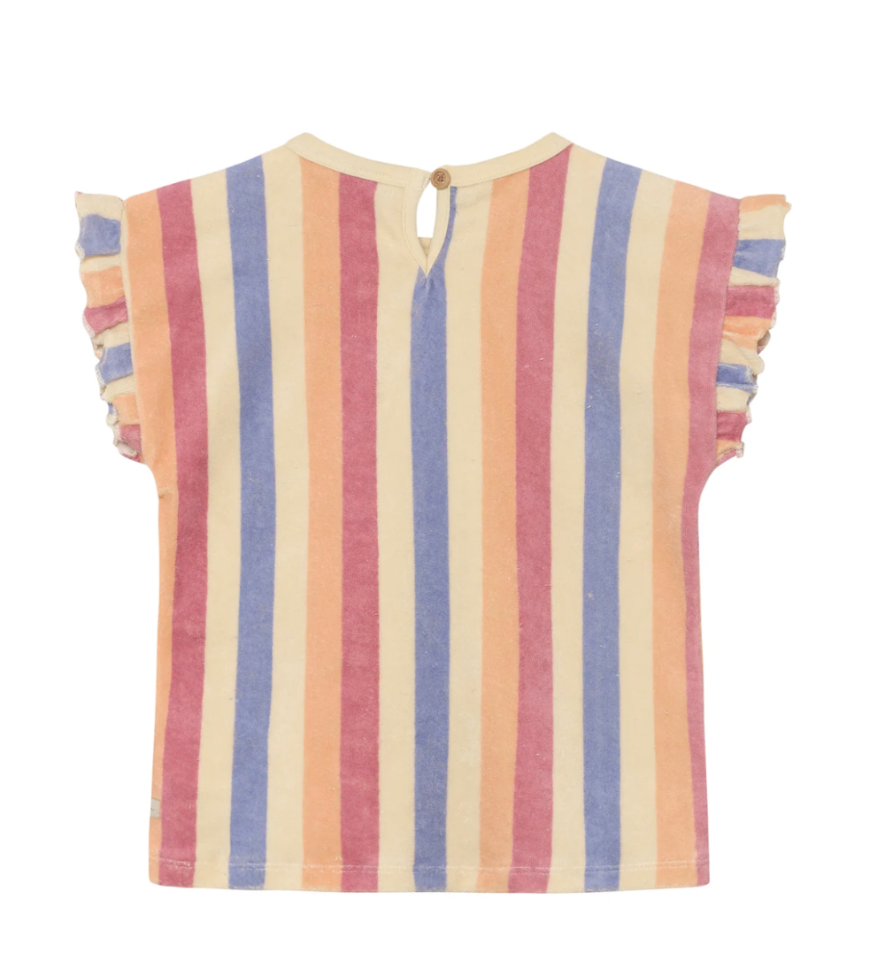 Daily 7 - Ruffle Tee Terry Stripe|200661