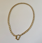 Saiba Heart Clasp Necklace - 18K PVD Gold Plating|176903