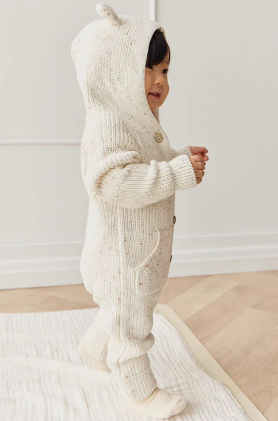 Bear Knit Onepiece - Pistachio Fleck|154977