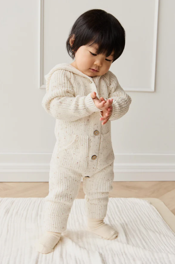 Bear Knit Onepiece - Pistachio Fleck|154975