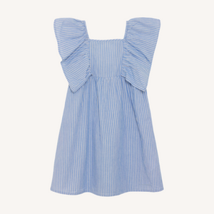 Creamie - Woven Stripe Dress Blue Lustre|193996