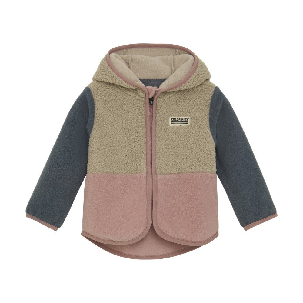 Color Kids - Teddy Fleece Jacket - Woodrose|156408