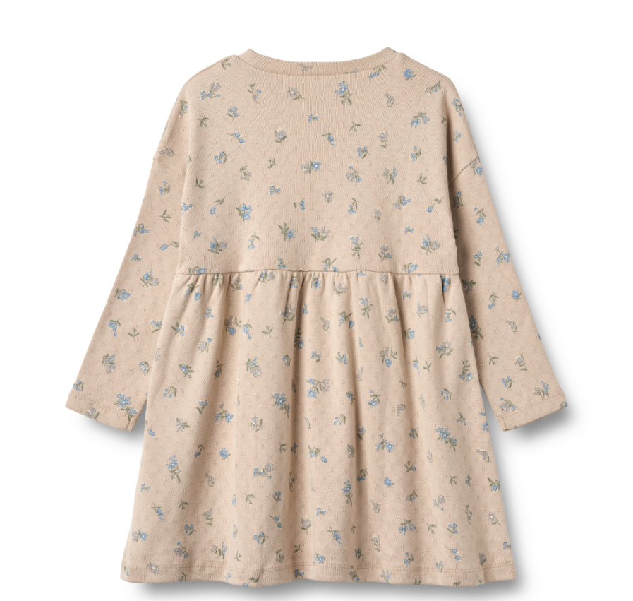 Wheat - Jersey Dress Emmy Warm Sand Flowers|164333