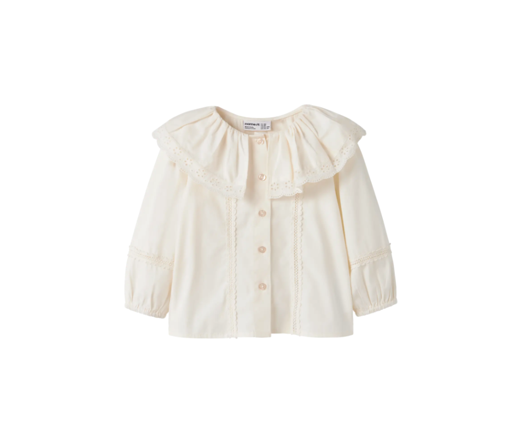 Name It - Eyelet Colar Blouse|216034