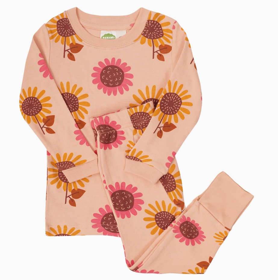 Parade - "My Jammies" Organic Kids PJ's Sunflowers|164057