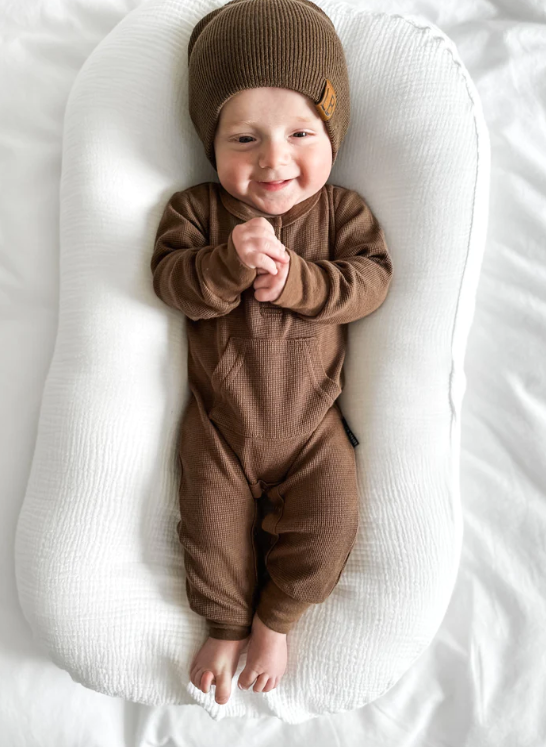 Little Bipsy - Cocoa Waffle Romper|80274