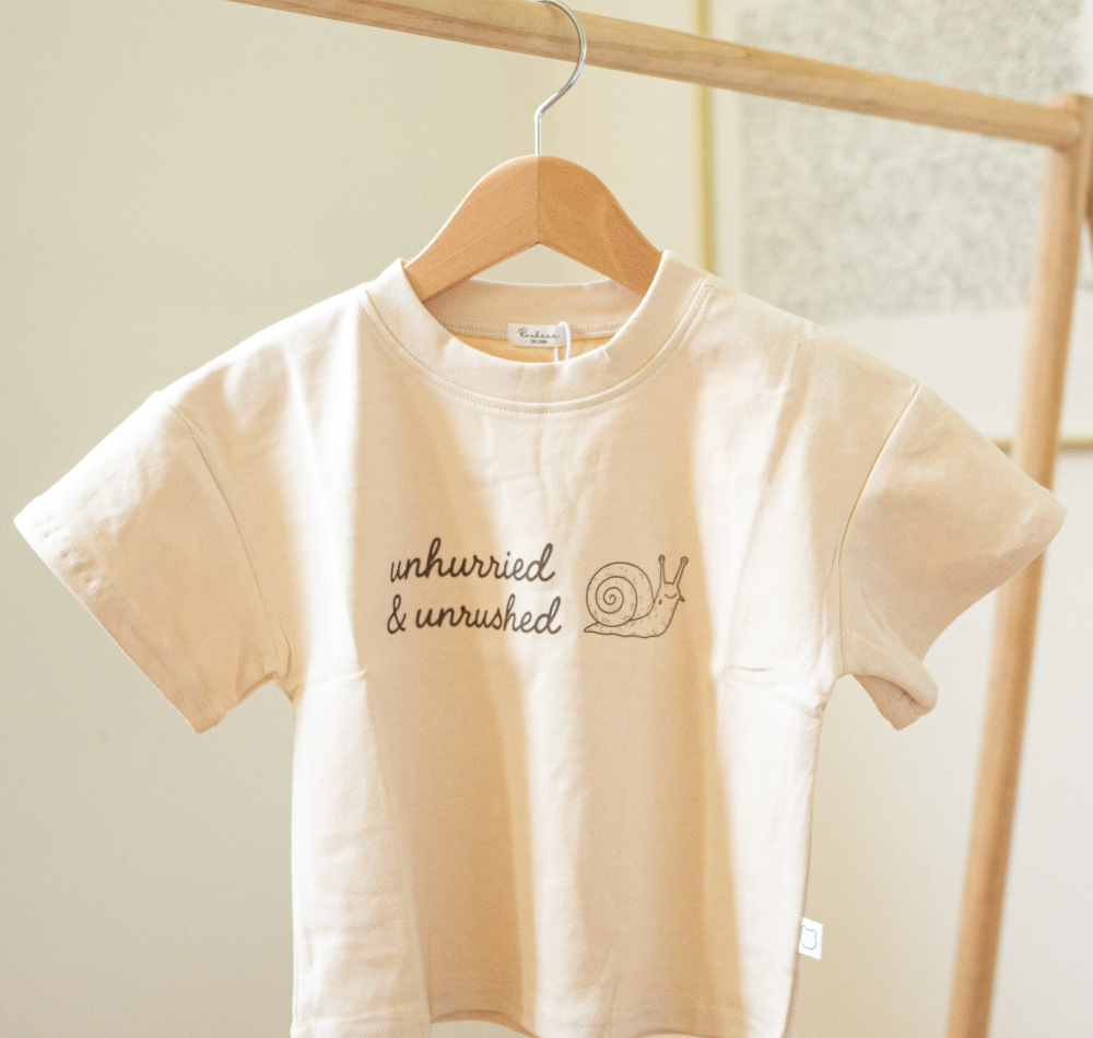 Roobear - "Unhurried & Unrushed" - Organic Cotton Tee|147712