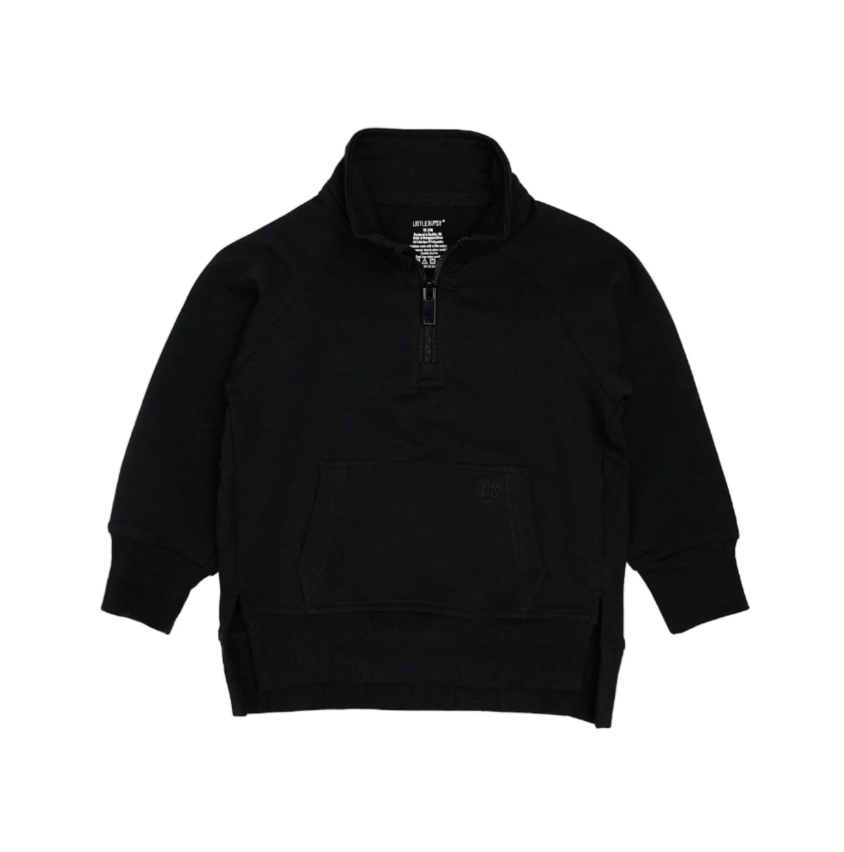Little Bipsy - Quarter Zip Pullover - Black|177917