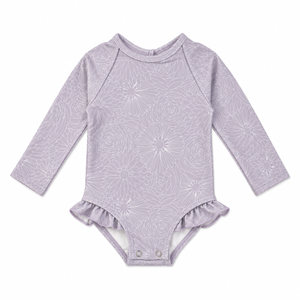 Current Tyed - The "Lily" Ruffle Rashgaurd