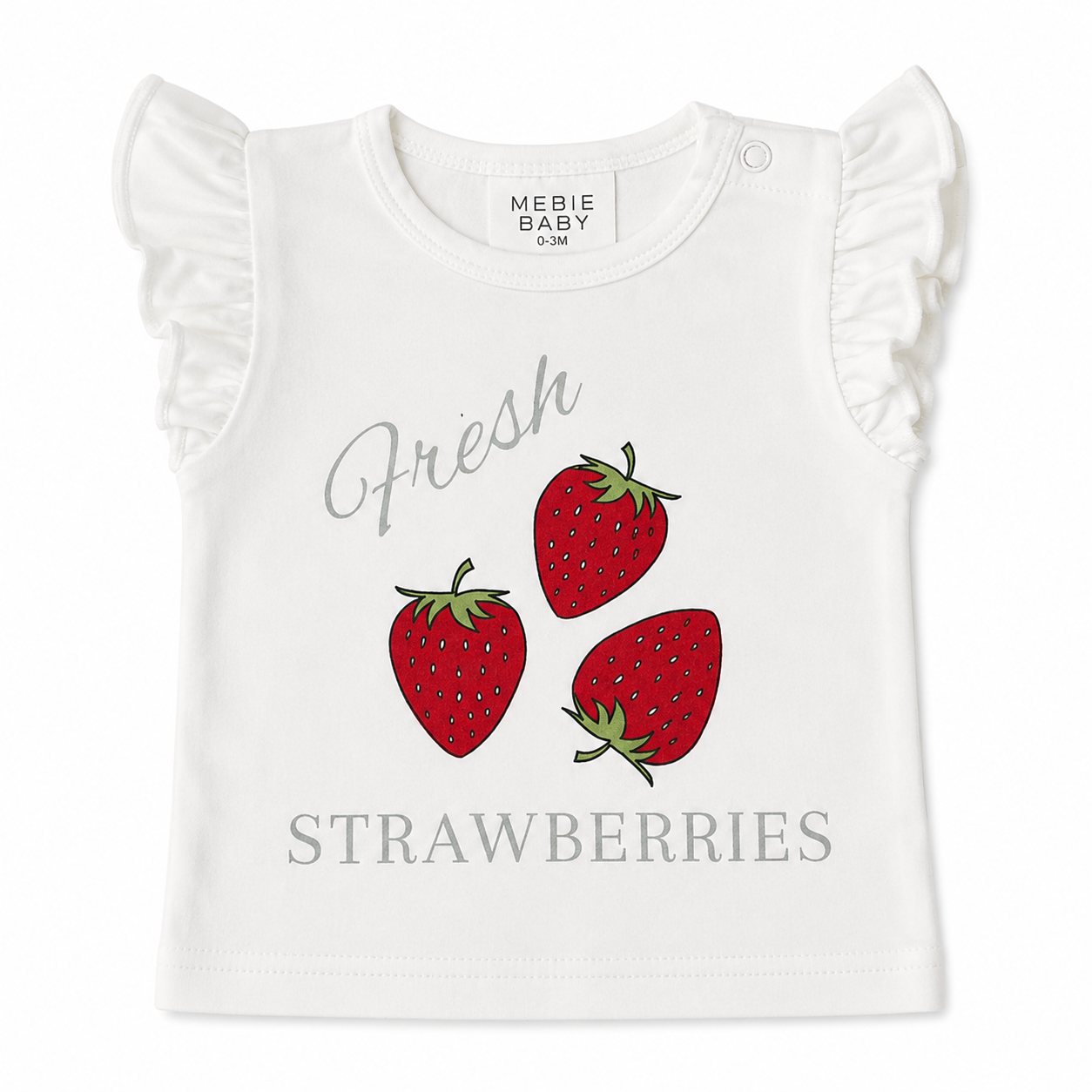 Mebie Baby - Strawberry Ruffle Tee