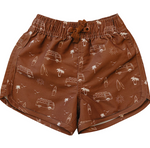 Mebie Baby - Dark Rust Surf Swim Shorts|87704