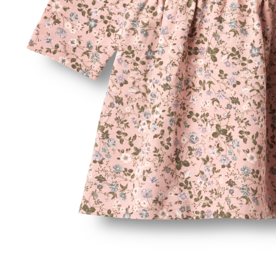 Wheat - Jersey Dress Sessa Rose Powder Flowers|164320