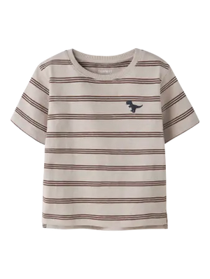 Name It - Dino Stripe Tee