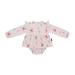 Belan.J - L/S Skirted Onesie - Pink Bows|230012