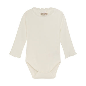 Huttelihut - Long Sleeve Bodysuit Rib Tofu|165482
