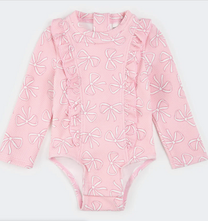 Petit Lem - Swim Pink Ruffle Bow|194055