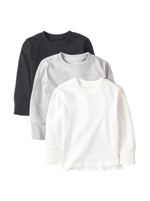 Little Bipsy - Long Sleeve Elevated Tee - Monochrome|109269