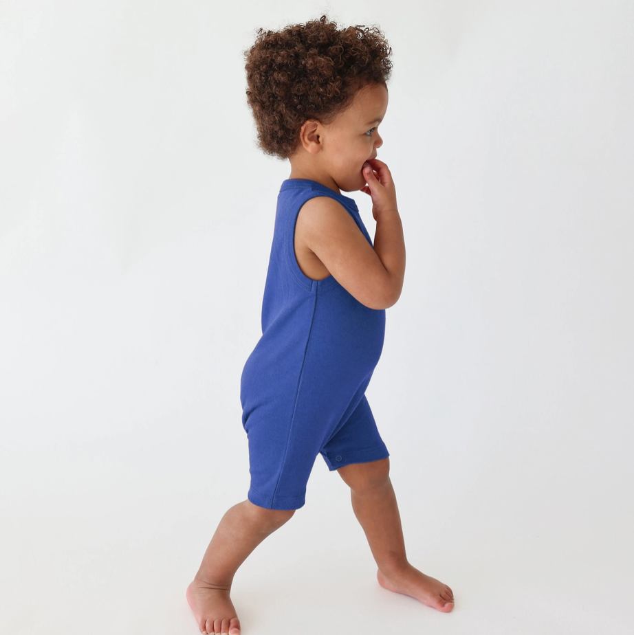 Parade Organics Tank Romper - True Blue|203183