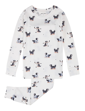 Petit Lem - 2 Piece PJ - Hockey Pups