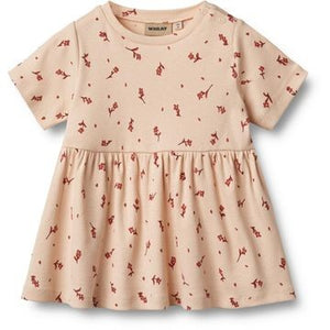 Wheat - Jersey Dress S/S Anna Rose Water|125812