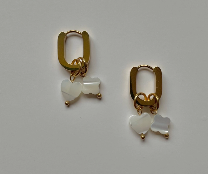Heart and Star Hoops-18K PVD Gold Plating|186951