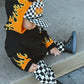 Little Trouble - Mini Speedster Orange Flame Hoodie