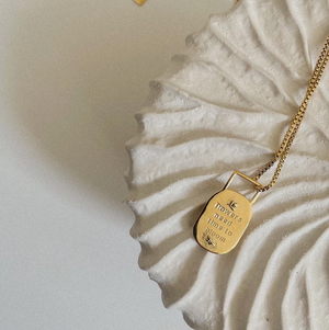 Bloom Affirmation Necklace - 18K PVD Gold Plating|176726