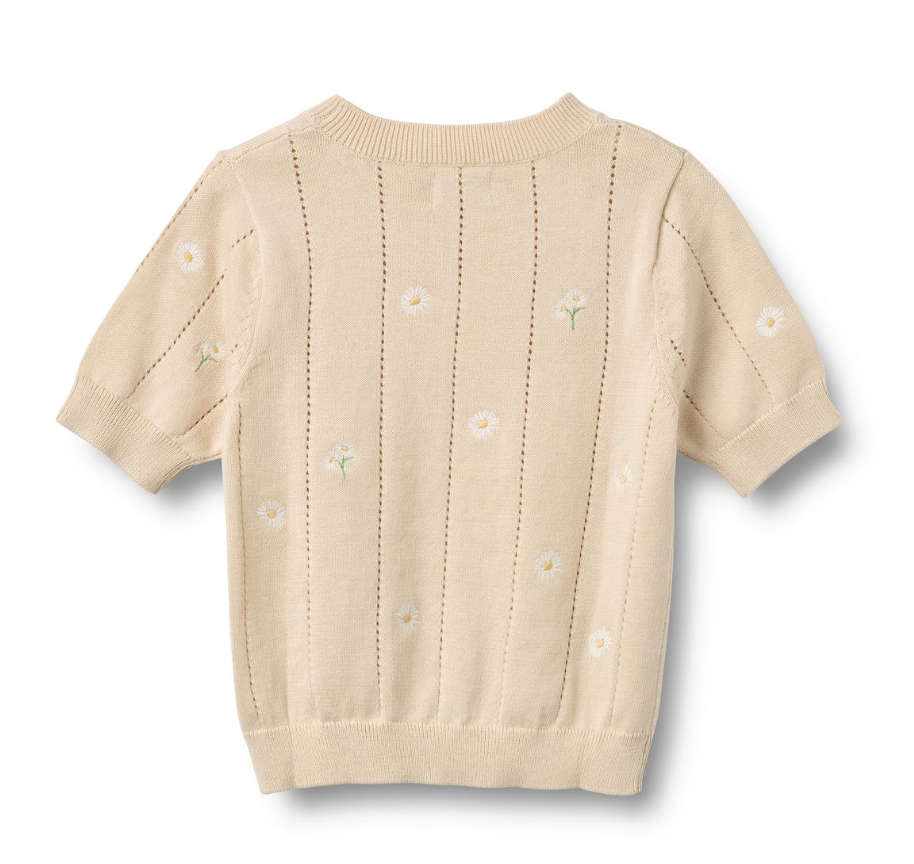 Wheat - Knit Top S/S Malvina Sandshell|197164