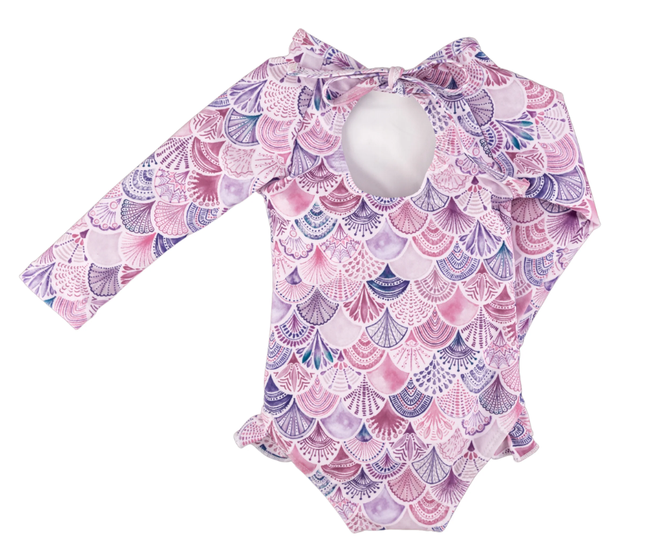 Current Tyed - "Sofia" Ruffle Rashguard Suit|119113