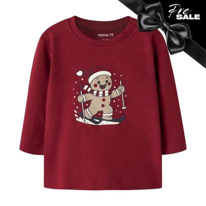 Pre- Sale: Name It - Long Sleeve Gingerbread Top 2902