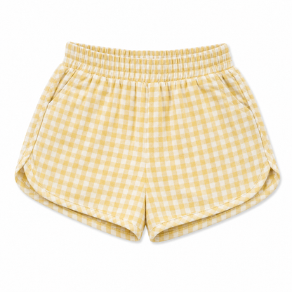 Mebie Baby - Yellow Gingham Shorts