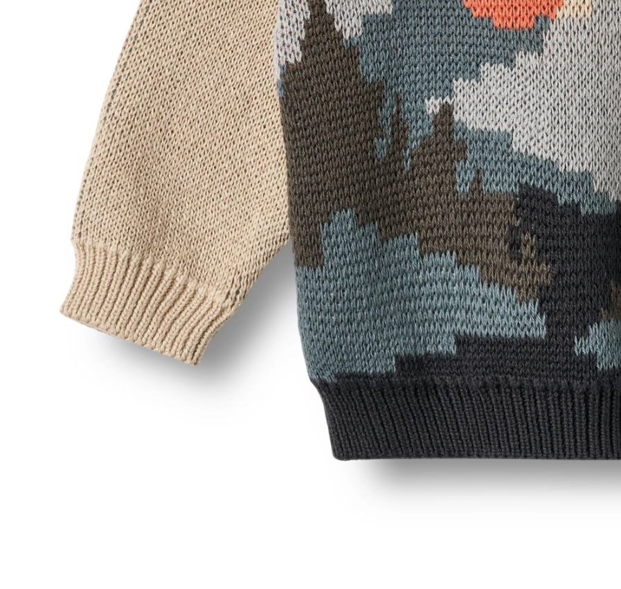 Wheat - Jaquard Pullover William Warm Sand|164344