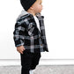 Little Bipsy - Hooded Flannel - Black|109203