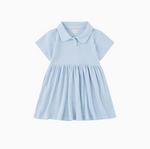 Norsu Organic - Organic Waffle Polo Dress-Niagara Mist|104100