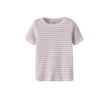 Name It - Lace Stripe Top|216274