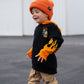 Little Trouble - Mini Speedster Orange Flame Hoodie