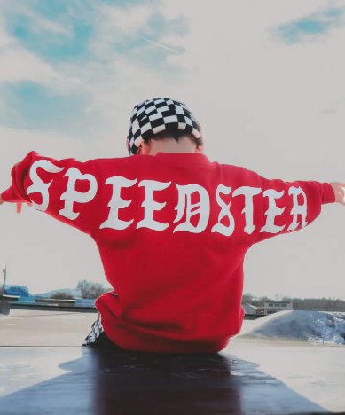 Little Trouble - Speedster Crewneck Red|205860